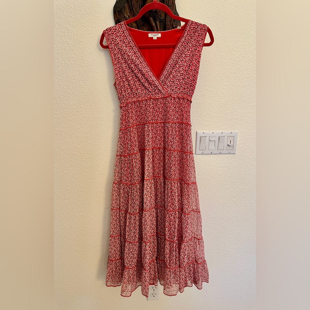 Max Studio Red Floral Dress